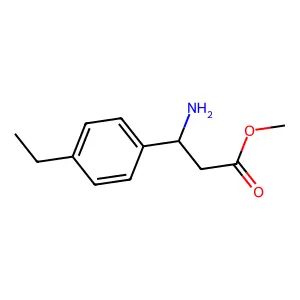 Methyl (R)-3-amino-3-(4-ethylphenyl)propanoate structure