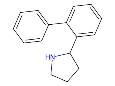 2-(2-Phenylphenyl)pyrrolidine structure