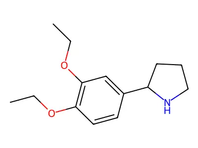 2-(3,4-Diethoxyphenyl)pyrrolidine structure