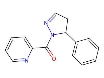 (5-Phenyl-4,5-dihydro-1H-pyrazol-1-yl)(pyridin-2-yl)methanone structure