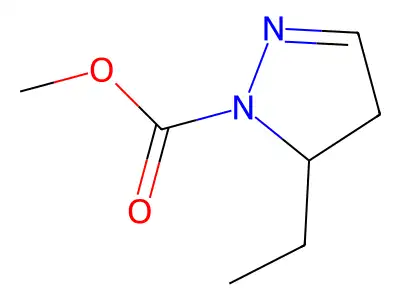 Methyl 5-ethyl-4,5-dihydro-1H-pyrazole-1-carboxylate structure