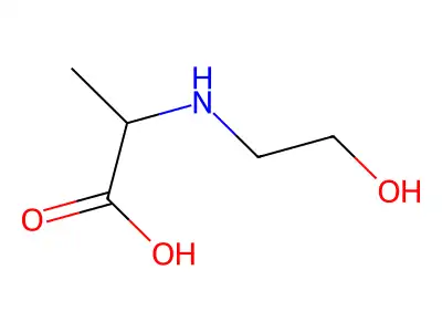 (2S)-2-(2-羟乙氨基)丙酸 structure