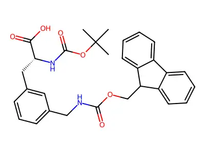 Boc-L-3-Aminomethylphe(Fmoc) structure