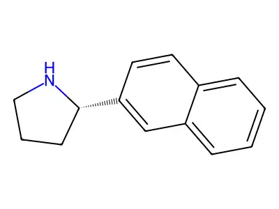 (S)-2-(Naphthalen-2-yl)pyrrolidine structure