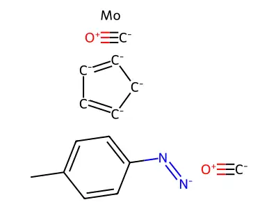 Carbon monoxide;cyclopenta-1,3-diene;(4-methylphenyl)iminoazanide;molybdenum structure
