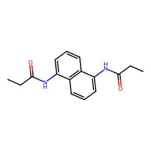 N-[5-(propanoylamino)naphthalen-1-yl]propanamide structure