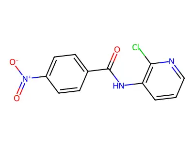 N-(2-chloropyridin-3-yl)-4-nitrobenzamide structure