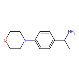 (1S)-1-[4-(morpholin-4-yl)phenyl]ethan-1-amine structure