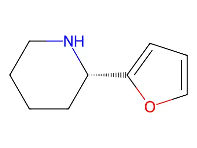2-(Furan-2-yl)piperidine structure