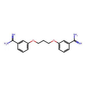 3,3'-(1,3-Propanediylbis(oxy))bis-benzenecarboximidamide structure