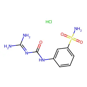 1-Amidino-3-(3-sulfamoylphenyl)urea structure