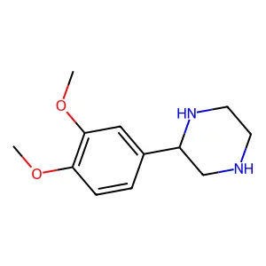 (R)-2-(3,4-Dimethoxyphenyl)piperazine structure