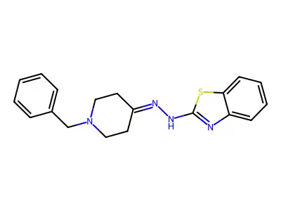 2-(2-(1-Benzylpiperidin-4-ylidene)hydrazinyl)benzo[d]thiazole structure