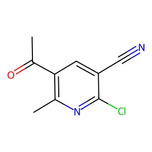 5-Acetyl-2-chloro-6-methylnicotinonitrile structure