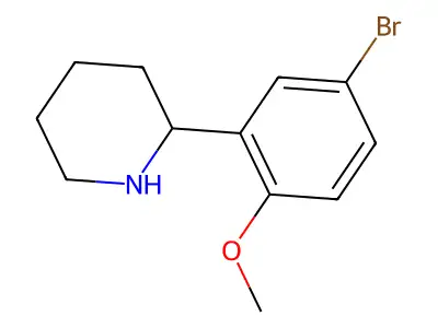 2-(5-Bromo-2-methoxyphenyl)piperidine structure