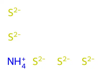 五硫化铵 structure