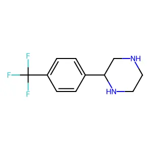 (S)-2-(4-(Trifluoromethyl)phenyl)piperazine structure