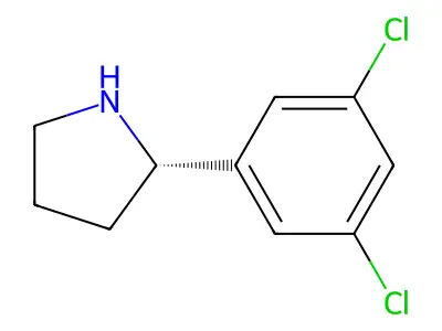 2-(3,5-Dichlorophenyl)pyrrolidine structure