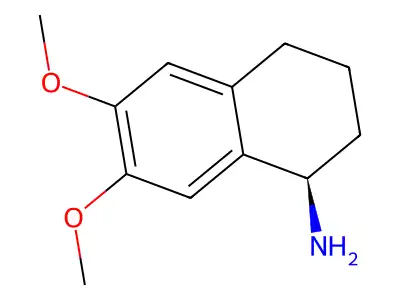 6,7-Dimethoxy-1,2,3,4-tetrahydronaphthalen-1-amine hydrochloride structure