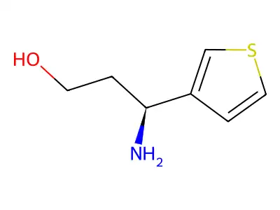 (3S)-3-Amino-3-(3-thienyl)propan-1-OL structure