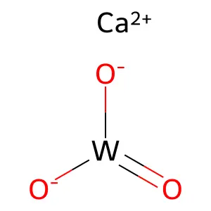 Calcium trioxotungstate structure
