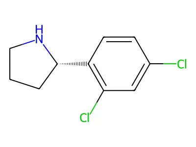 2-(2,4-Dichlorophenyl)pyrrolidine structure