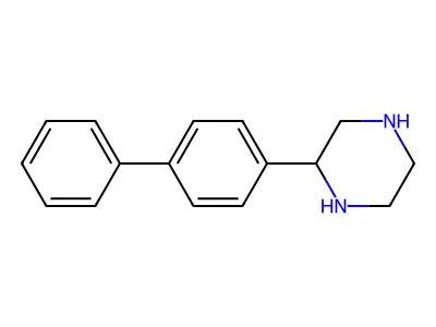 2-Biphenyl-4-yl-piperazine structure