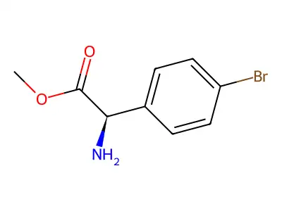 Methyl 2-amino-2-(4-bromophenyl)acetate structure
