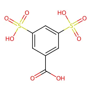 Benzoic acid, 3,5-disulfo- structure
