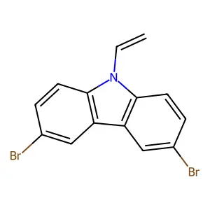 3,6-Dibromo-9-vinyl-9H-carbazole structure