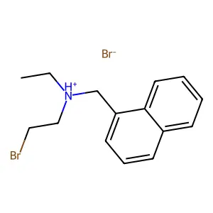 1-Naphthalenemethanamine, N-(2-bromoethyl)-N-ethyl-, hydrobromide (1:1) structure