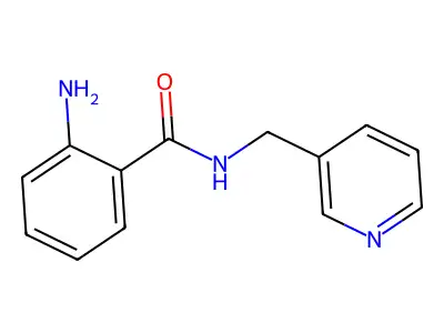2-amino-N-[(pyridin-3-yl)methyl]benzamide structure