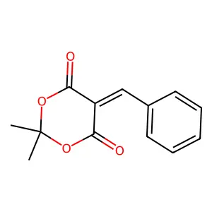 5-Benzylidene-2,2-dimethyl-1,3-dioxane-4,6-dione structure