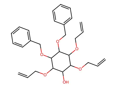 2,3,6-Tris(allyloxy)-4,5-bis(benzyloxy)cyclohexanol structure