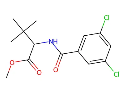 Methyl 2-[(3,5-dichlorobenzoyl)amino]-3,3-dimethylbutanoate structure