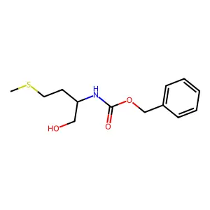 Benzyl [1-hydroxy-4-(methylsulfanyl)butan-2-yl]carbamate structure