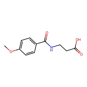 3-(4-Methoxybenzamido)propanoic acid structure