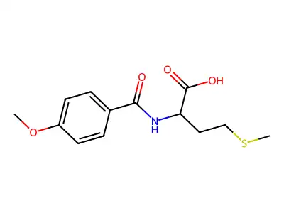 2-[(4-Methoxyphenyl)formamido]-4-(methylsulfanyl)butanoic acid structure