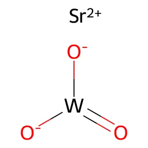 Strontium trioxotungstate structure