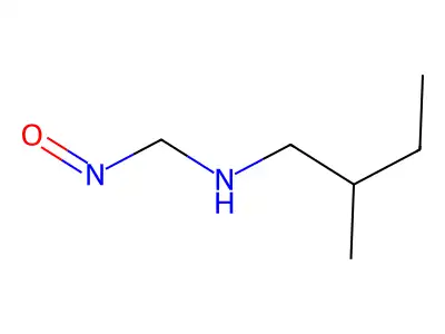 N-nitrosomethyl(2-methylbutyl)amine structure