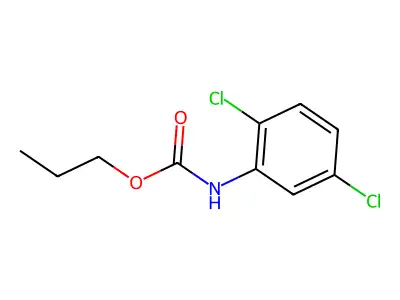 Propyl N-(2,5-dichlorophenyl)carbamate structure