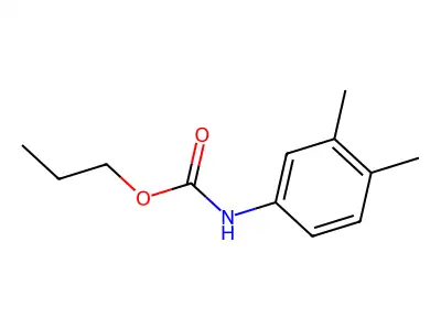 Propyl N-(3,4-xylyl)carbamate structure