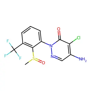 3(2H)-Pyridazinone, 5-amino-4-chloro-2-((methylsulfinyl)-3-(trifluoromethyl)phenyl)- structure
