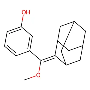 3-(Adamantan-2-yliden-methoxymethyl)-phenol structure