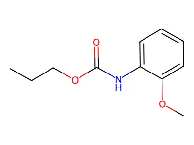 Propyl N-(2-methoxyphenyl)carbamate structure