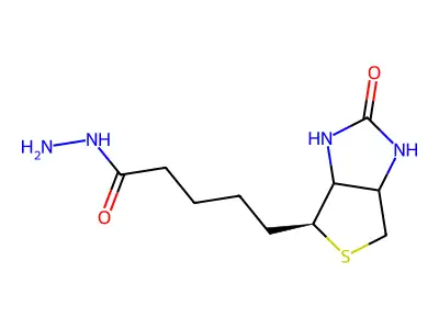 5-(2-Oxo-1,3,3a,4,6,6a-hexahydrothieno[3,4-d]imidazol-4-yl)pentanehydrazide structure