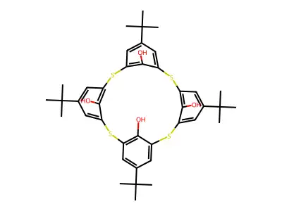 4-tert-Butylthiacalix(4)arene structure