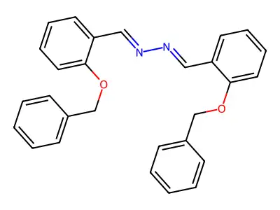 (1E,2E)-bis[2-(benzyloxy)benzylidene]hydrazine structure