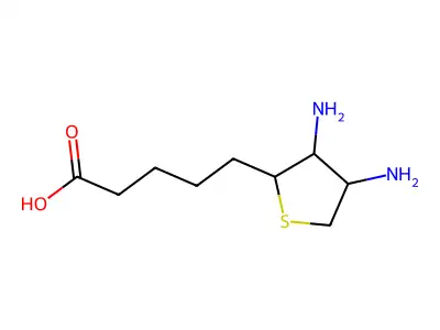5-(3,4-Diaminothiolan-2-yl)pentanoic acid;dihydrobromide structure