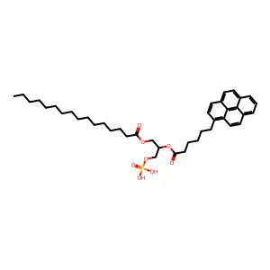 1-Palmitoyl-2-(6-(pyren-1-yl)hexanoyl)-sn-glycero-3-phosphatidic acid structure